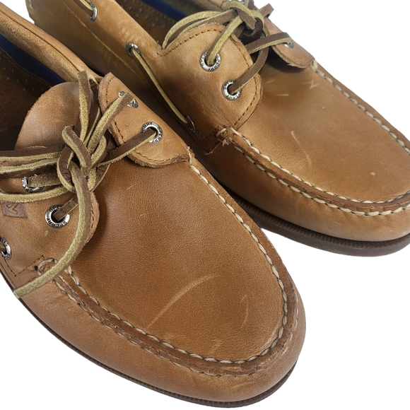 Sperry Authentic Original Boat Shoe Sahara Leather -10 - Picture 6 of 7